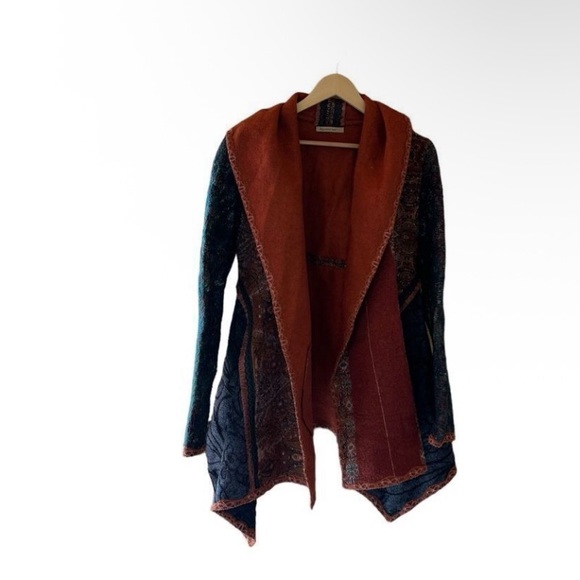 Aujourd' Hui. Multicolored Western Jacket. Large. - Picture 3 of 11